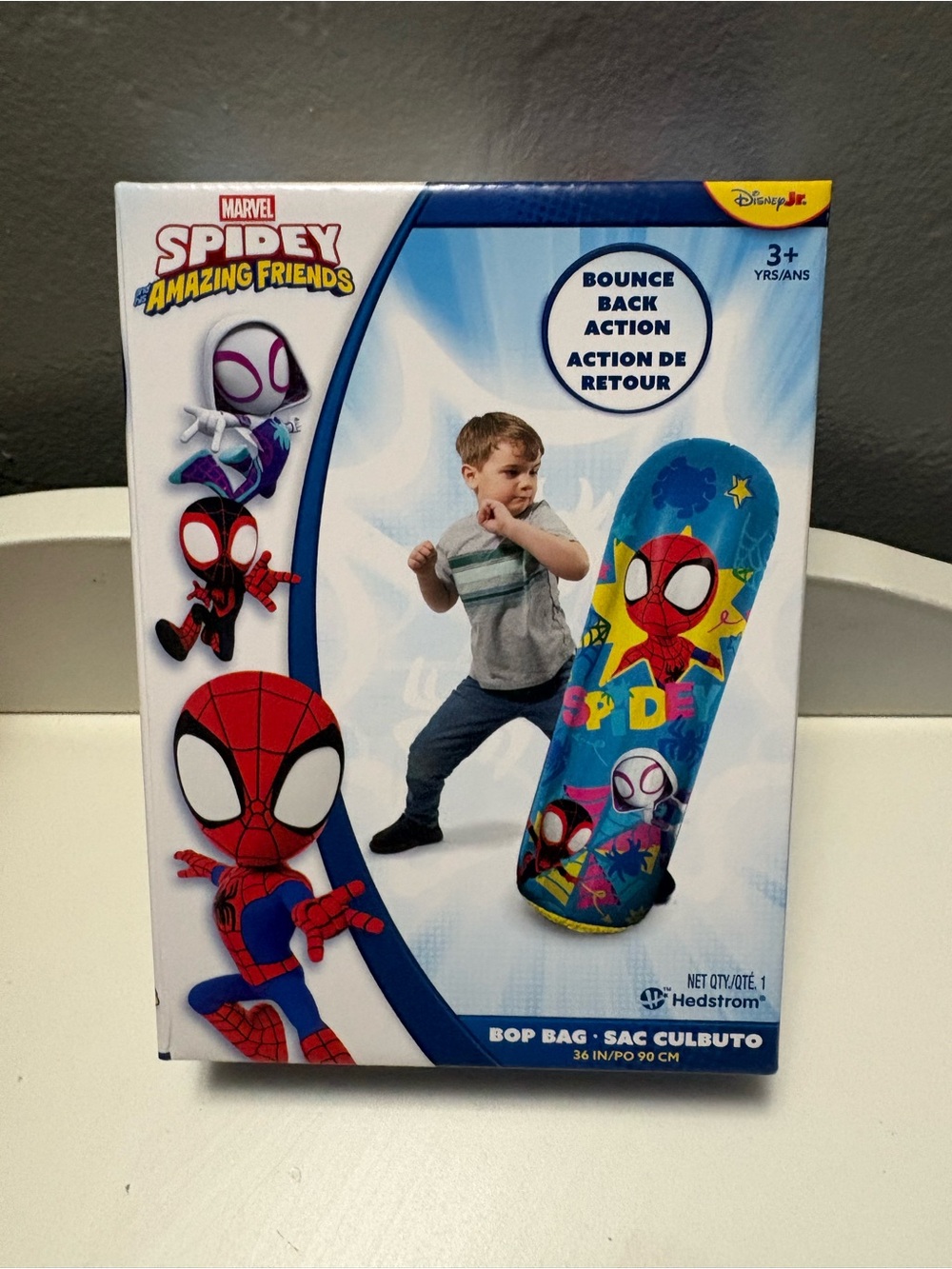Marvel Spidey Amazing Friends Blue Bop Bag -36” tall